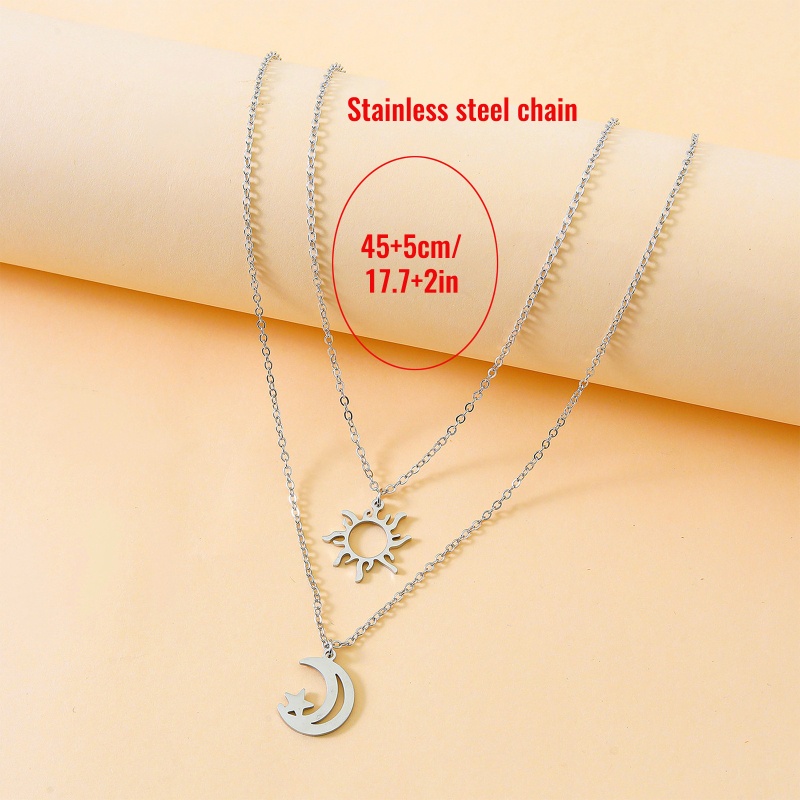 Siy Kalung Rantai Liontin Mataharibulanbintang Elegan Untuk Wanitaanak Perempuan