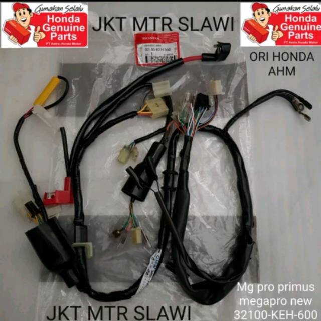 Harness wire kabel body megapro new mega primus 2006 - 2010 ori honda ahm asli honda