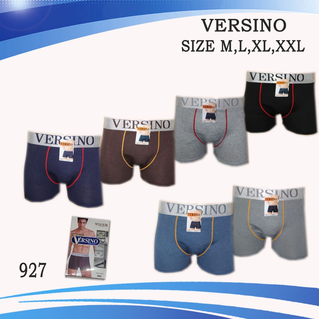 Boxer VERSINO 927 Pria Dewasa | CD Laki Laki Abg Remaja Open Celana Pendek Underwear | Ecer Satuan