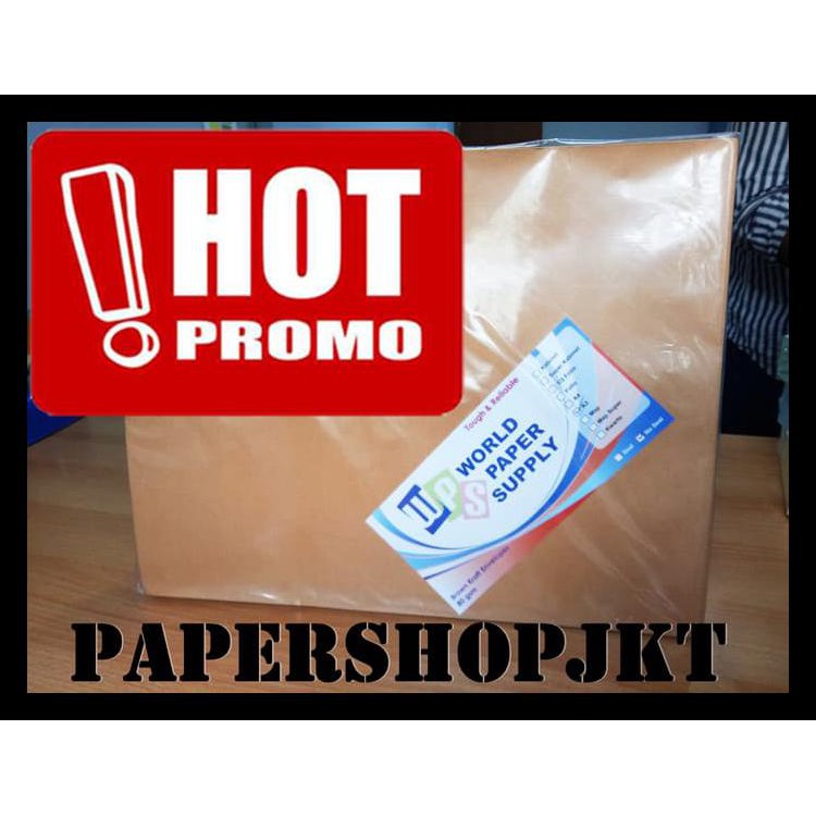 

Terlaris Hot Promo!!! Amplop Coklat Ukuran A3 Wps ( 33 X 42,5 Cm ) Keren