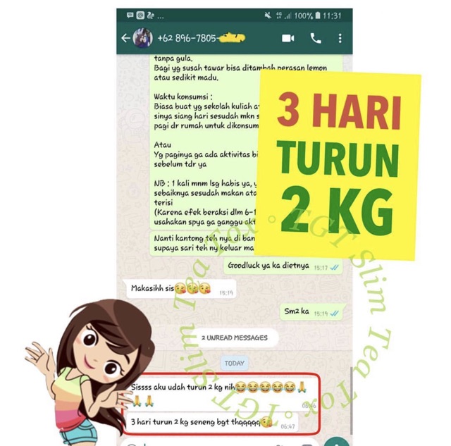 PAKET PROMO BEST SELLER TGT SLIM TEA 2 BOX PELANGSING NATURAL HERBAL (2OR)