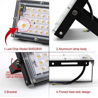 Lampu Sorot Flood Light 220V 50W Cool White Super Terang Lampu LED Murah