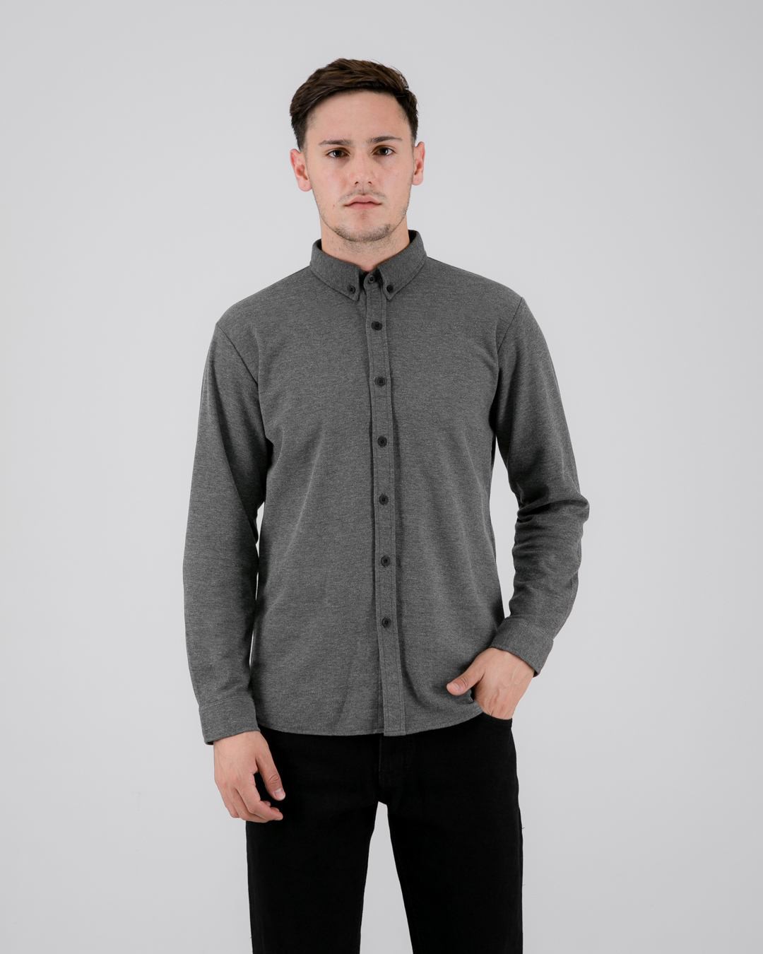 

LIVEHAF - Kemeja - Copiq V2 LS Dark Gray