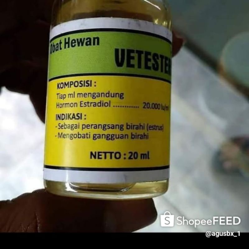 VETESTERON. INJ-Pemacu Birahi pada Hewan Betina (Sapi, Kambing, Domba, Dll)