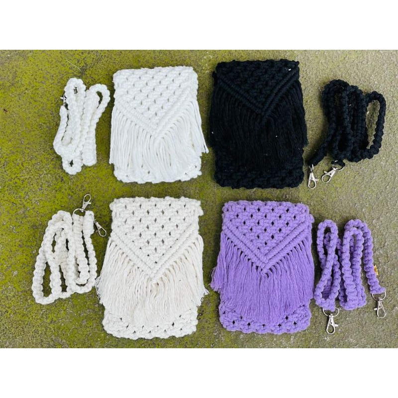 READY STOK) macrame tas kecil/ tas handphone/ tas slempang