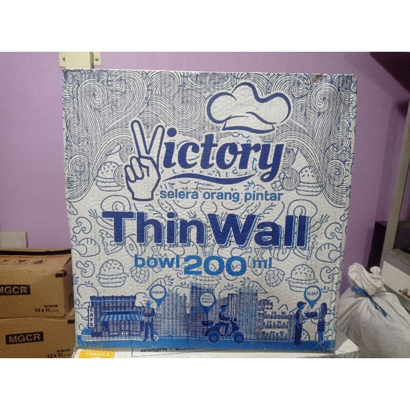 THINWALL 200ML BOWL ISI (500) 1DUS 1 DUS KARGO MURAH PAKET BESAR WADAH MAKAN TAHAN PANAS GULE BERKAT MANGKOK PLASTIK BENING PLASTIK