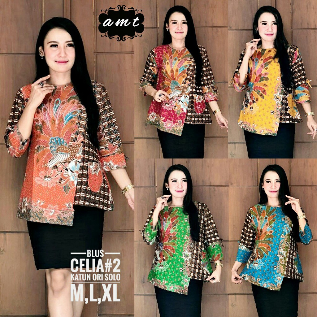 Batik Solo Blus Celia 2 GSeri AMT Batik Amanah Surakarta