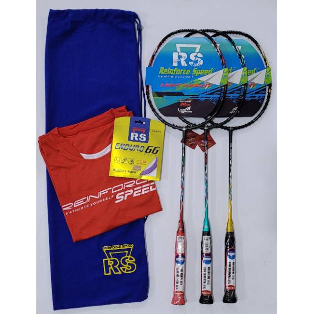 [BONUS KAOS, TAS & SENAR] RAKET BADMINTON RS GLIDE 72 ORIGINAL