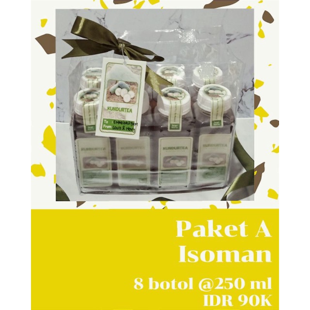 

Paket A Isoman - 8 botol teh Kundur @250ml - Pereda Panas Dalam