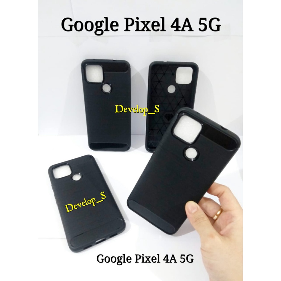 Case Rugged Casing Fiber Carbon Google Pixel 4A 5G / Pixel 4XL