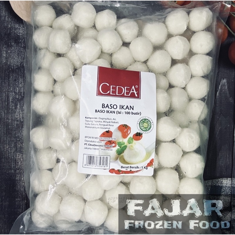 

Cedea Baso Ikan (Fish Ball) 1kg isi 100