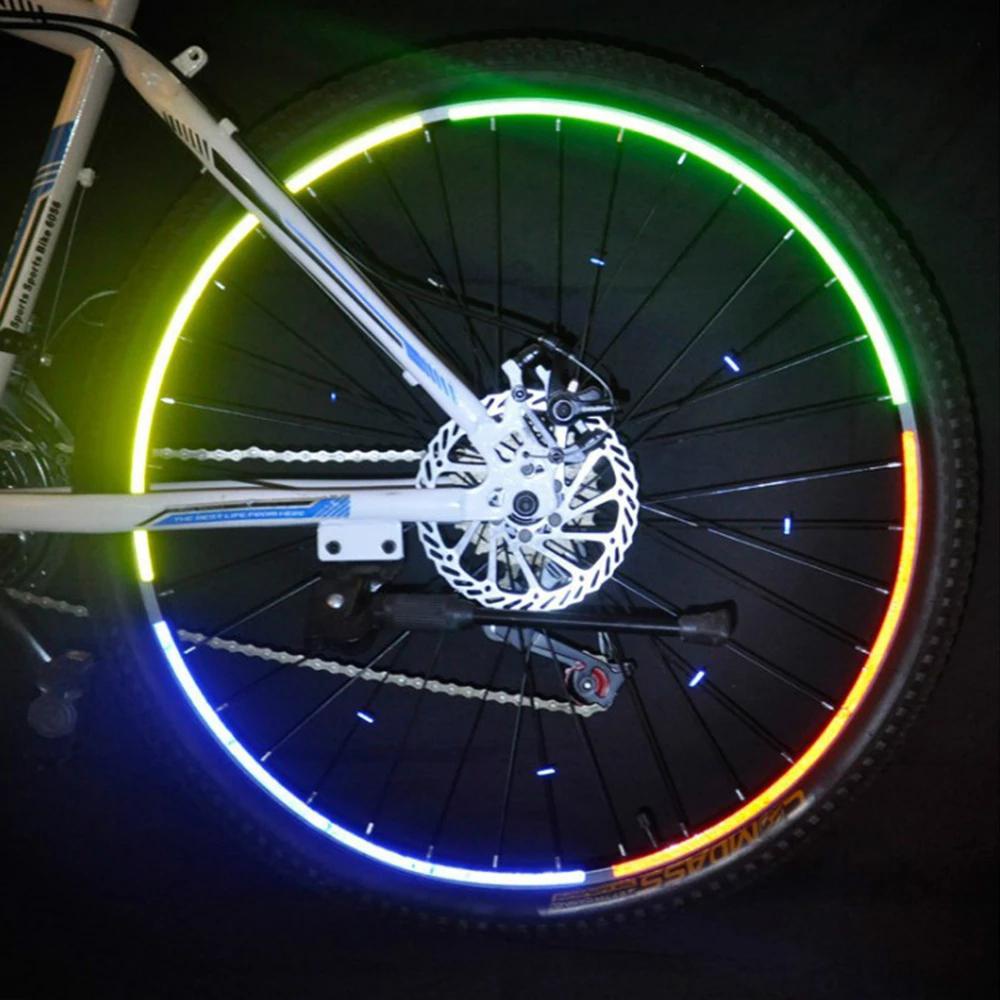 Agustina Stiker Sepeda Reflektif Bersepeda MTB Bike Wheel Sticker Fluorescent