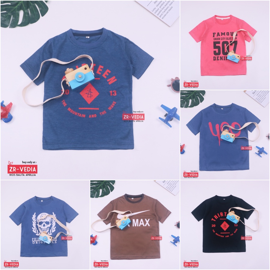 Kaos Cool Kids uk 5-6 Tahun / Baju Lengan Pendek Branded Distro Anak Laki Cowok Export Murah Distro Kiosbalitaaprilia