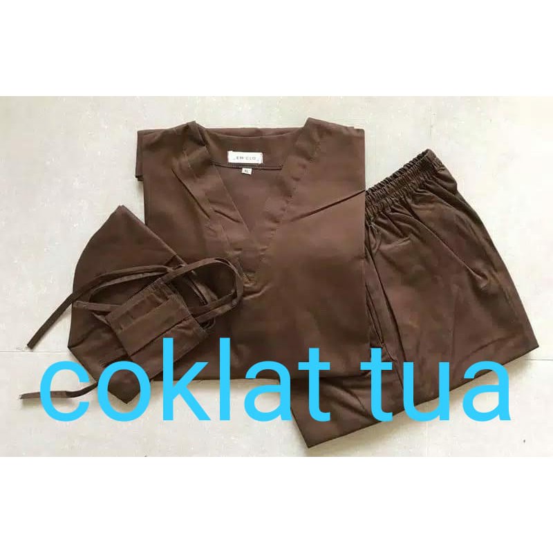 Baju OKA / baju OKA lengan panjang /Baju OK / baju jaga / Baju Perawat medis lengan panjang-6