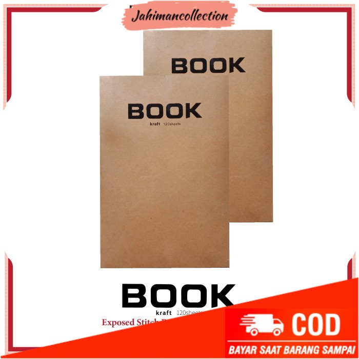 

✨ BISA COD ✨ Buku Sketsa Potentate Craft Paper 14,2x21cm Exposed Bound Sketchbook
