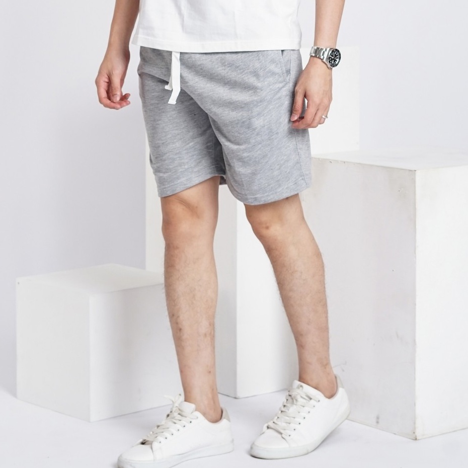 SANVANINA Celana Pendek Abu-Abu Muda | Sweatshort Pants Light Grey Unisex | A-250B