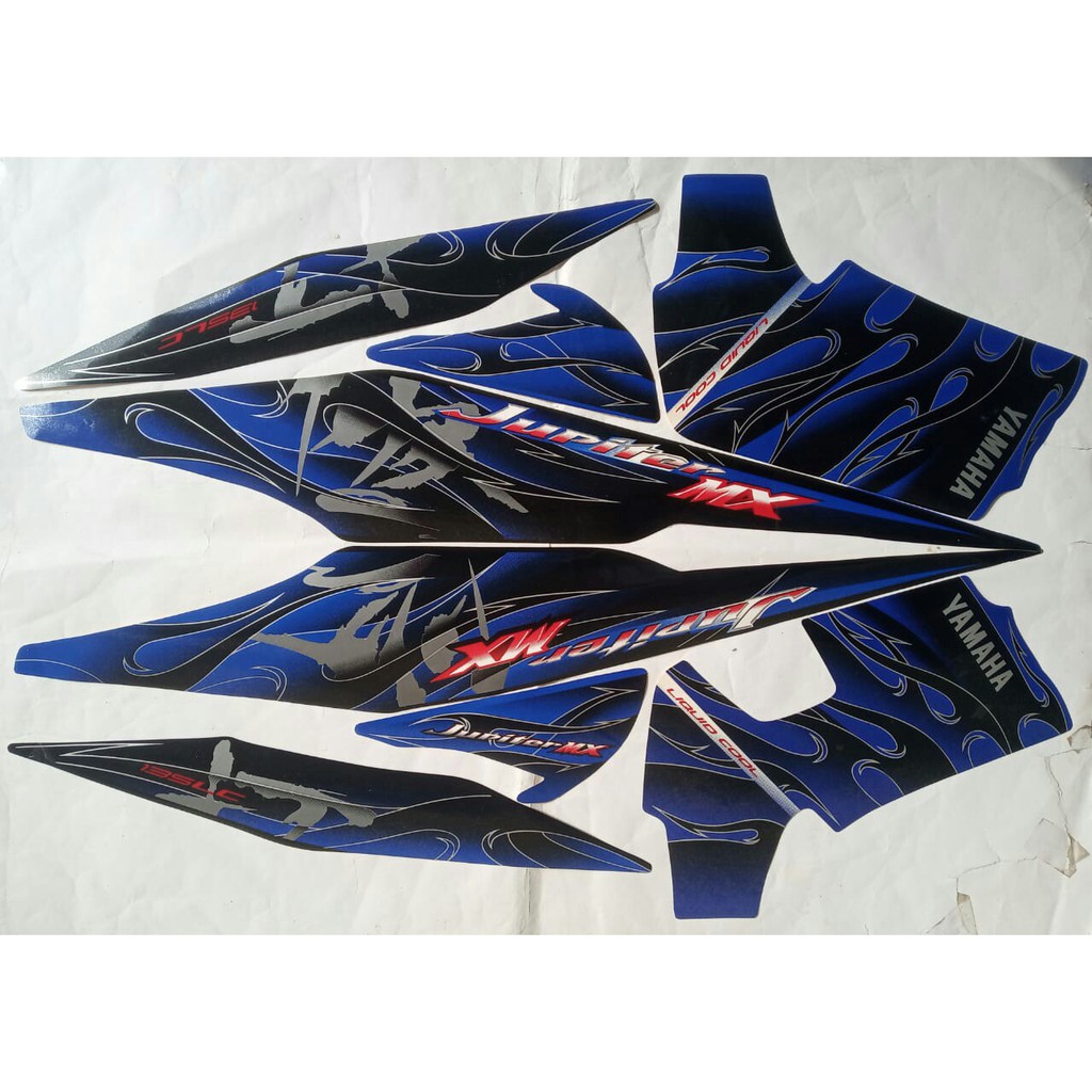 stiker yamaha jupiter mx 135 2008 biru