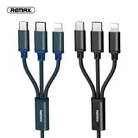 Remax Gition 3 in 1 Kabel Charger Micro USB Lightning Type C RC-131th