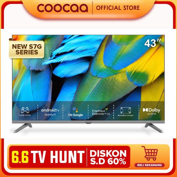 COOCAA TV 43 INCH - ANDROID 11 - Digital TV - 5G WIFI (COOCAA 43S7G)