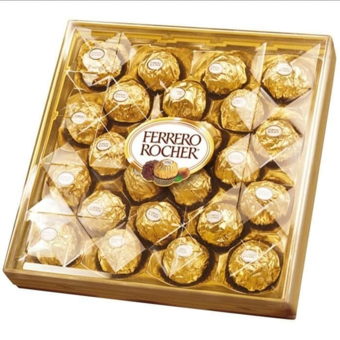 

Coklat Cokelat Hazelnut Ferrero Ferero Rocher chocolate 24 T24 - Hampers