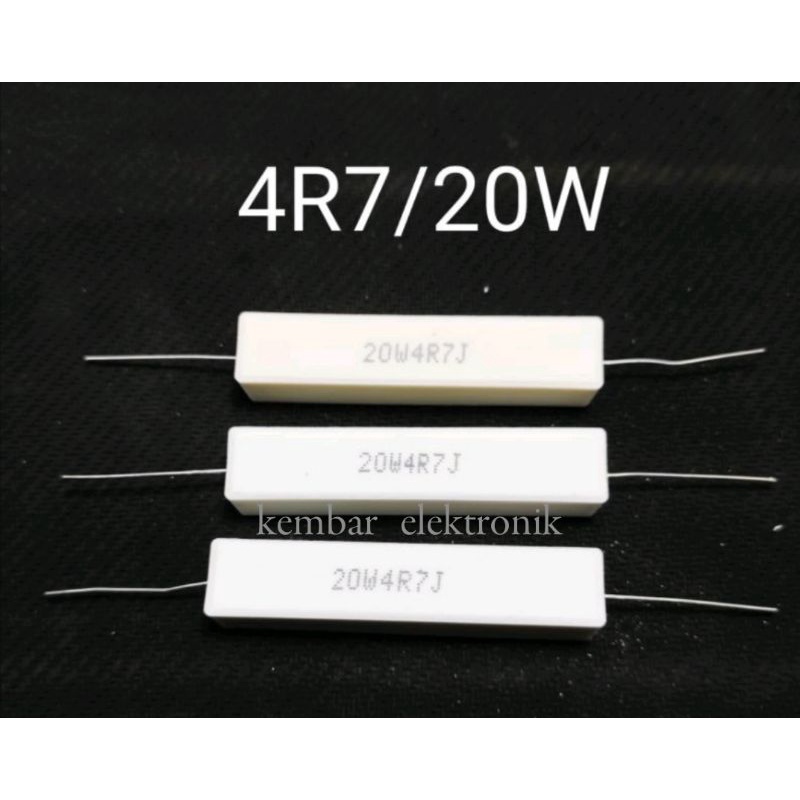 Resistor 4.7 ohm 20 watt