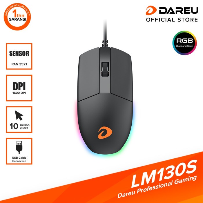 Mouse DAREU LM-130 - Gaming Mouse 1000 DP