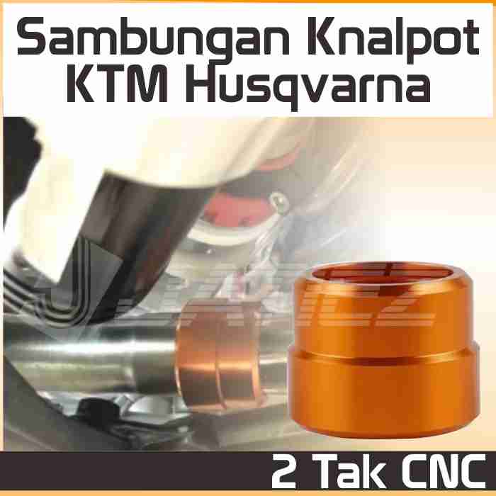 Sambungan Knalpot KTM Husqvarna 2 Tak CNC