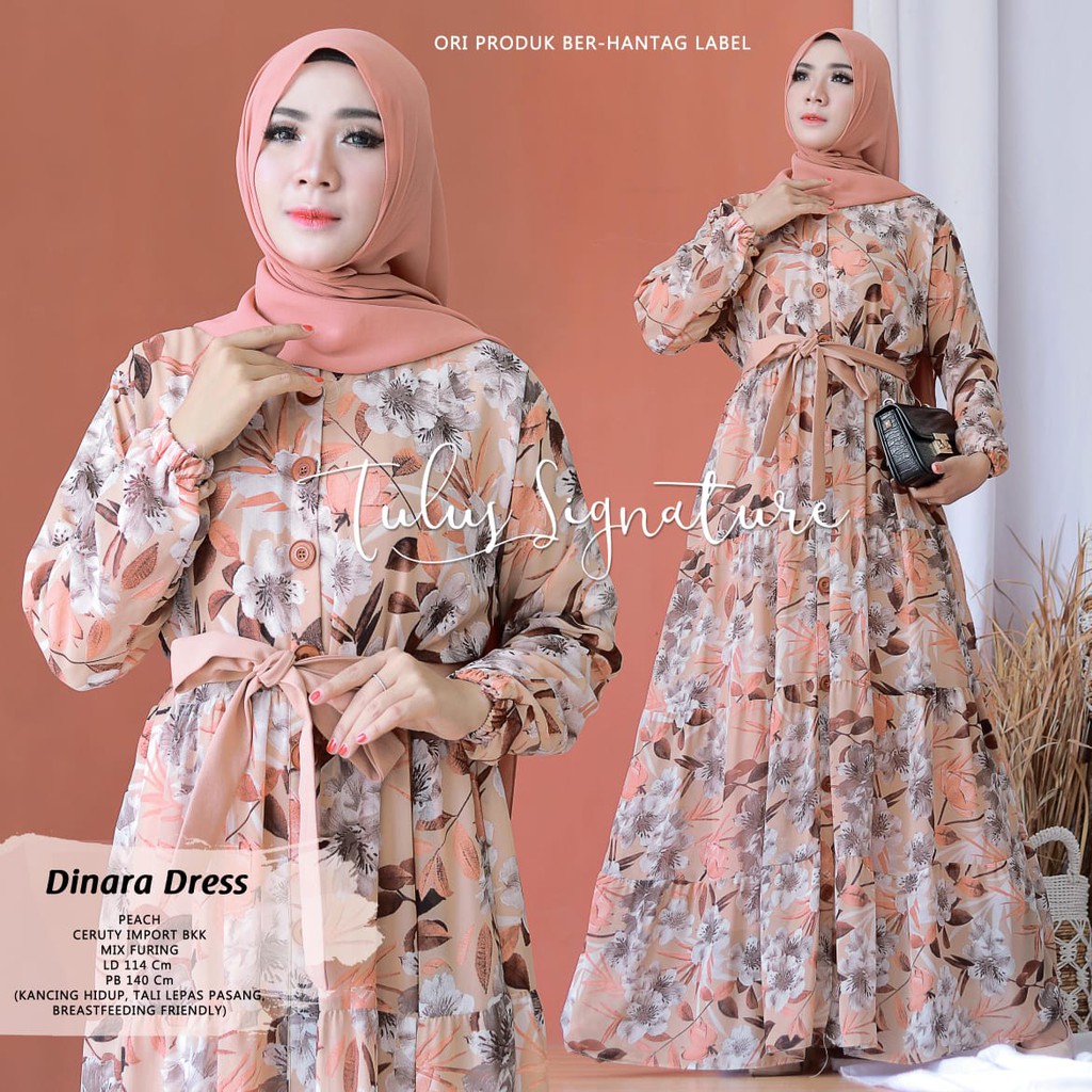 GAMIS CERUTTY CERUTY CERUTI CERUTTI MOTIF BUNGA FULL FURING XXL XXXL JUMBO LD 115 TULUS