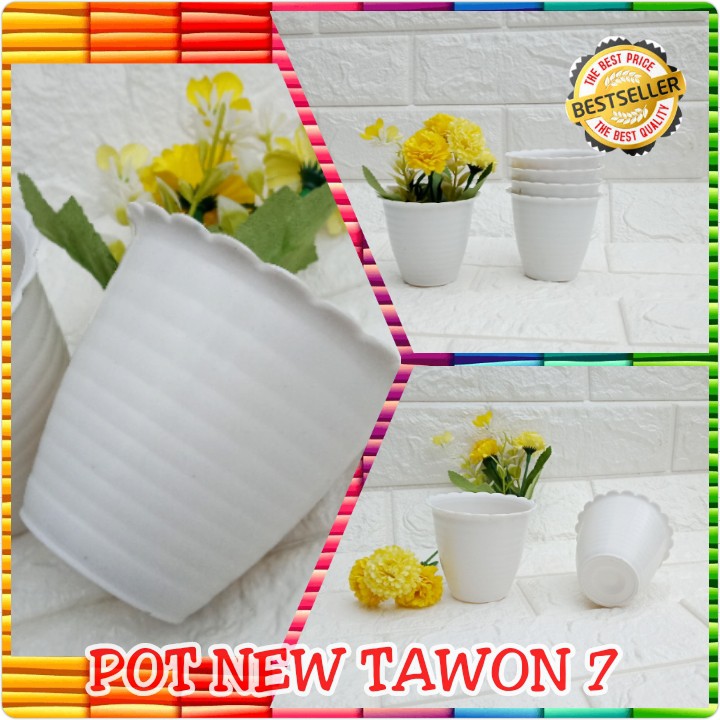 Pot Tawon 7 Warna-Warni 7.5 Cm By Garden Of Love Pot Bunga Plastik Mini Lucu Vas Bunga Kaktus Kecil