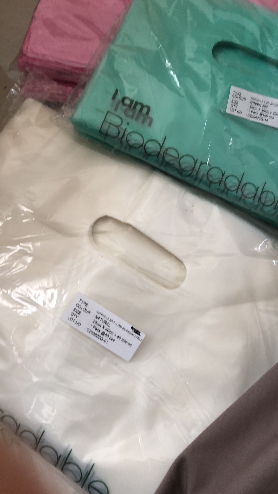 Kantong Singkong Bioplastic Cassaplast Griphole Bag Small