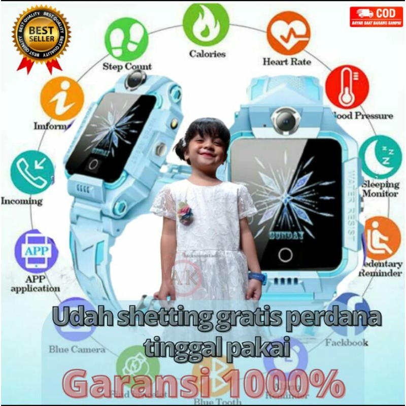 [COD] Smartwatch Jam Imoo Z6 anti air series Frozen Bisa Muter 360°°  Cas Magnet
