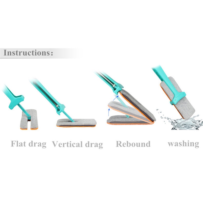 Bwohops Alat Pel Magic Mop Flat Rotary Double Side