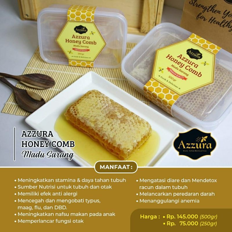 

Madu Sarang Asli/ Madu Sarang Azzura 500gr