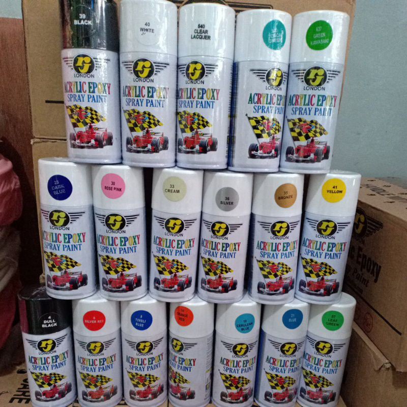 Pilok Pilox RJ London Warna Standard Hitam, Putih, Clear, Merah, Silver, Cream, Biru, Kuning (150cc)