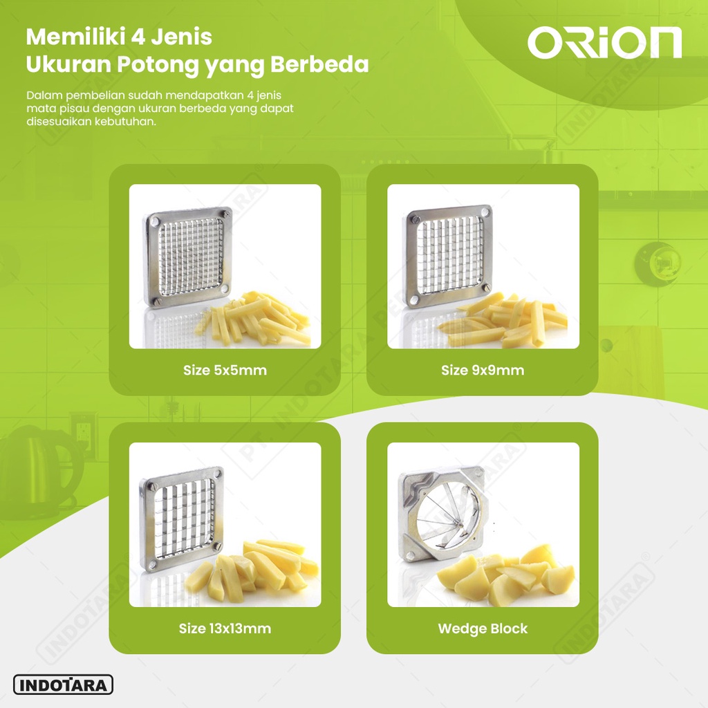 Alat Pemotong Kentang / Manual Potato Cutter Orion - PC1358