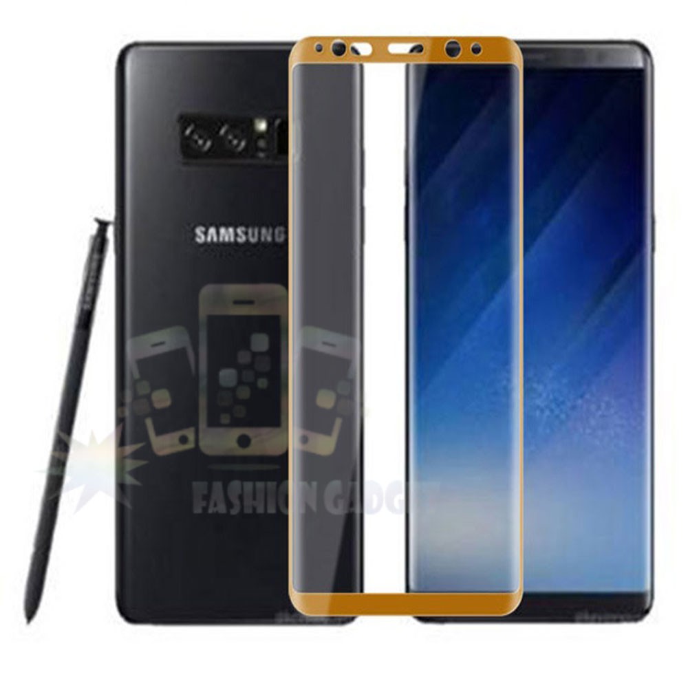 Tempered Glass Samsung Galaxy Note8 Full Colour Curve Samsung Note 8 Bagian Depan / Anti Gores Kaca