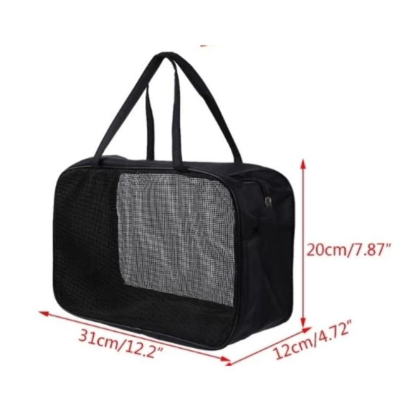 Tas Kantong Makeup Perjalanan Portable Mandi Tas Mesh Shower