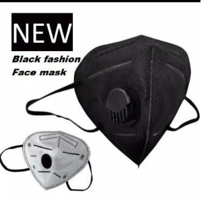 Masker anti debu dan polusi / Masker hitam Kn95 Respirator filter / Masker Kn 95