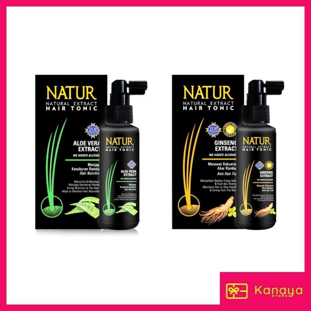 (BISA COD) Natur Hair Tonic - Tonik Rambut 90 Ml