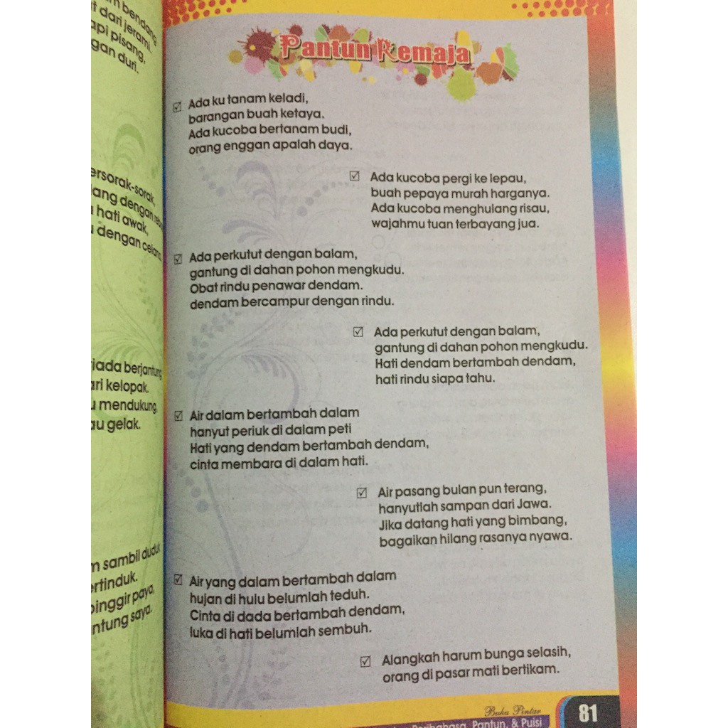 Buku Pintar Kumpulan Peribahasa Pantun Dan Puisi Shopee Indonesia