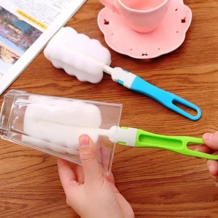 TERBARU!! Tongkat Spons Pembersih Botol Susu Bayi Botol MInum