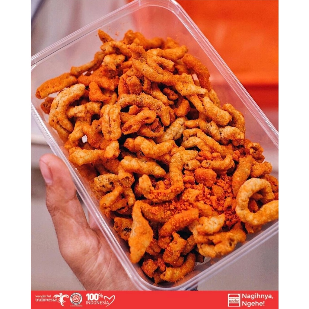

Makaroni Ngehe Usus toples 250gr (750ml)