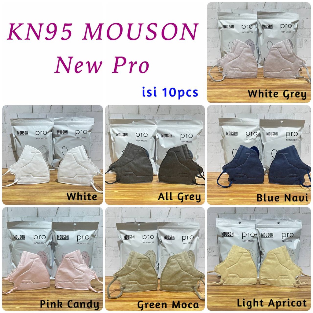 Masker KN95 Mouson 5ply Emboss isi 10pcs