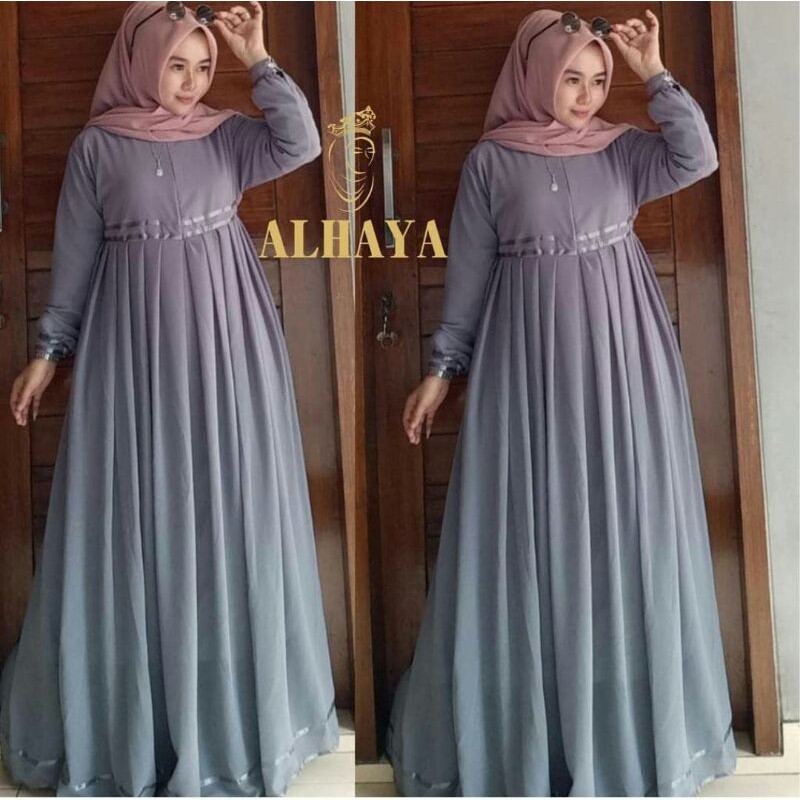 Pakaian gamis terbaru / gamis remaja / gamis putih / gamis hitam / gamis ceruty babydoll / baju gami