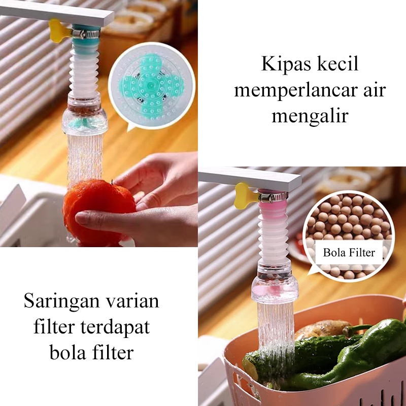 [1KG 30PCS] LBS Sambungan Kran Air Fleksibel Saringan Air Keran Water Filter Faucet Anti Splash Shower