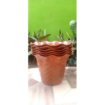 Pot alma 25 warna coklat