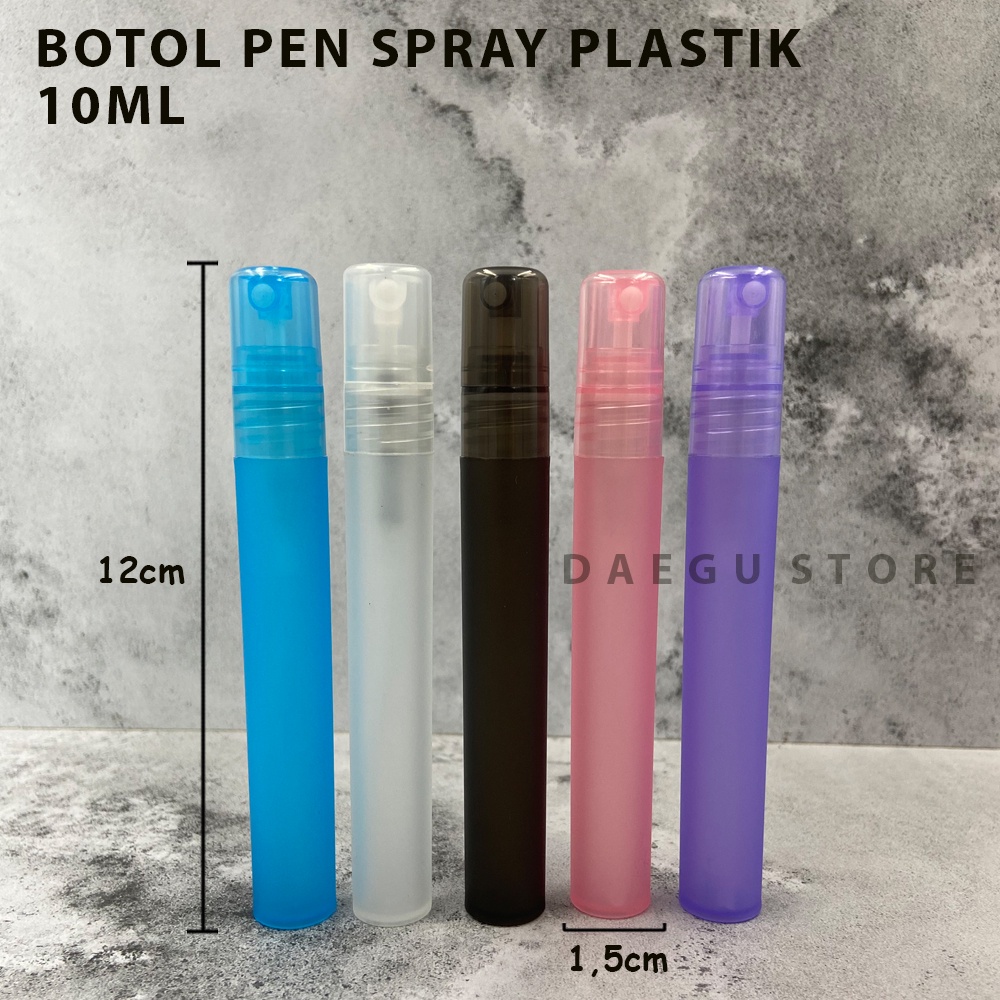 Botol Pen Spray 10ml Plastik Doff Frosted Botol Parfum Penspray