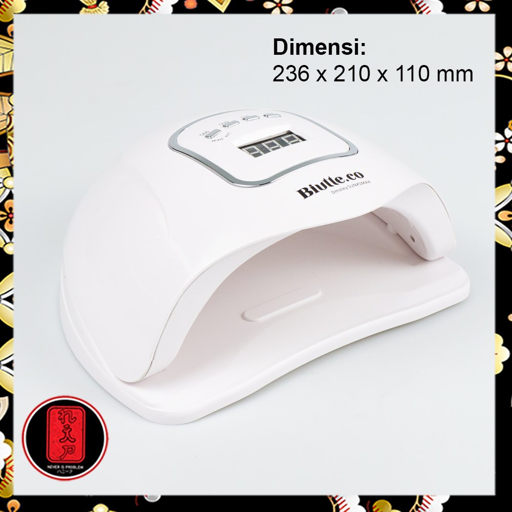 Biutte.co Pengering Kutek Kuku LED UV Nail Dryer 120 W - Dmoley SUNX5MAX - White