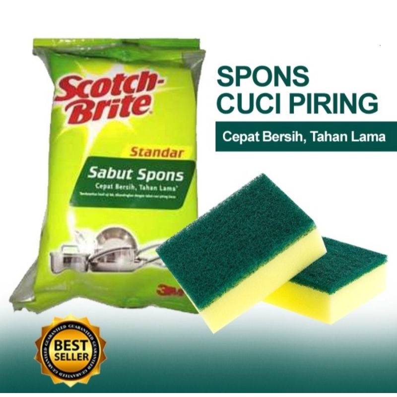 SCOTCH BRITE SPONS CUCI PIRING SPON