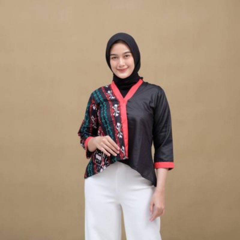 KEMEJA TENUN WANITA BLOUSE-TENUN JEPARA TROSO